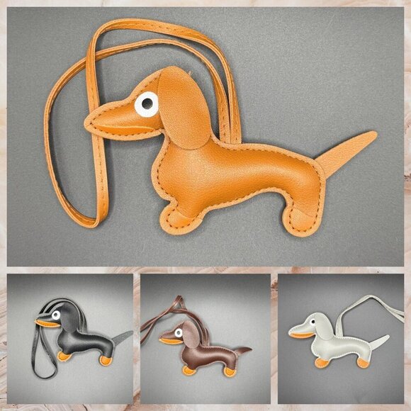 Puffy Large Dachshund Dog Purse and Bag Accessory or Keychain (2025 style) - Picture 9 of 13